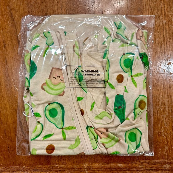NWT Little Sleepies Avocado Toast Zippy, 0-3 Months - Picture 4 of 4